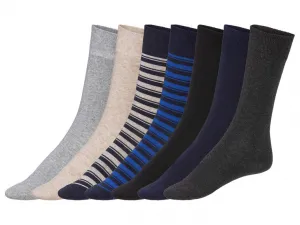 Livergy® Pánske ponožky, 7 párov (43/46, béžová/sivá/antracitová)