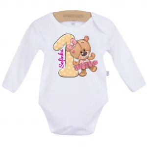 Dojčenské body s dlhým rukávom Bobas Fashion biele 80 (9-12m)