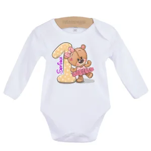 Dojčenské body s dlhým rukávom Bobas Fashion biele 80 (9-12m)