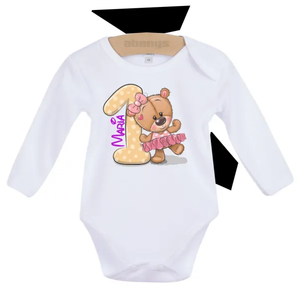 Dojčenské body s dlhým rukávom Bobas Fashion biele 80 (9-12m)