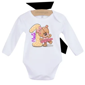 Dojčenské body s dlhým rukávom Bobas Fashion biele 80 (9-12m)