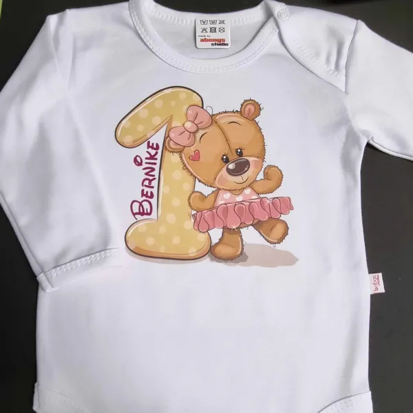 Dojčenské body s dlhým rukávom Bobas Fashion biele 80 (9-12m)