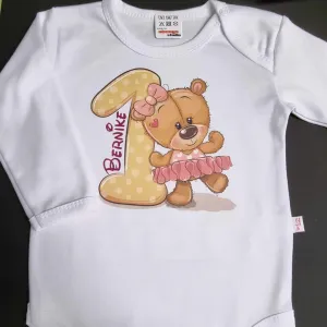 Dojčenské body s dlhým rukávom Bobas Fashion biele 80 (9-12m)