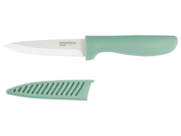 Ernesto® Keramický kuchynský nôž, 10 cm (mentolová)