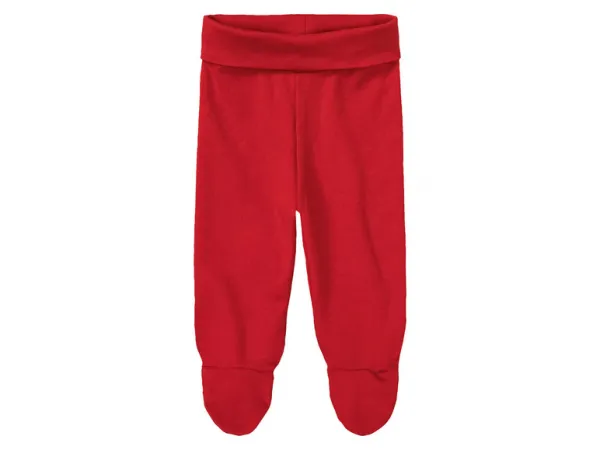 lupilu® Detské bavlnené tepláky pre bábätká Bio, 3 kusy (62/68, žltá/červená/zelená)