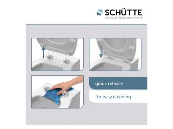 SCHÜTTE WC sedadlo s pomalým zatváraním duroplast lesklé RELAXING FROG