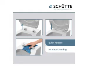 SCHÜTTE WC sedadlo s pomalým zatváraním duroplast lesklé RELAXING FROG