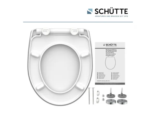 SCHÜTTE WC sedadlo s pomalým zatváraním duroplast lesklé RELAXING FROG