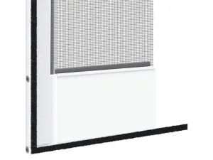 Livarno home Hliníková sieťka proti hmyzu na dvere, 1,0 x 2,1 m, biela, 2 kusy