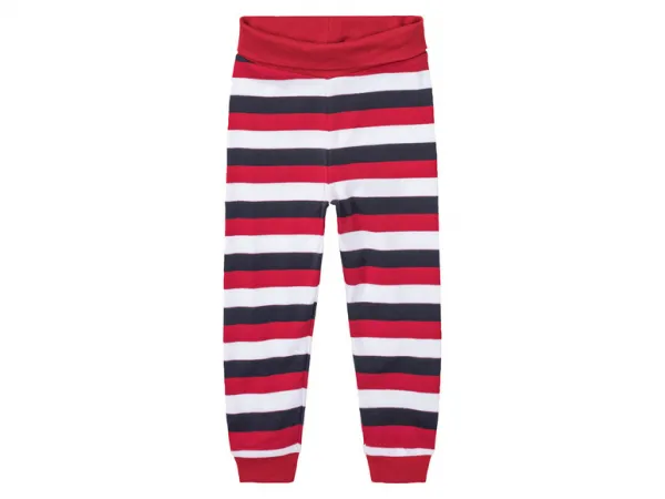 lupilu® Detské bavlnené tepláky pre bábätká Bio, 3 kusy (74/80, navy modrá/biela)