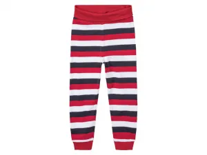 lupilu® Detské bavlnené tepláky pre bábätká Bio, 3 kusy (74/80, navy modrá/biela)