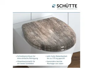 Schütte WC sedadlo z duroplastu (vzhľad dreva)