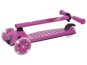 Playtive Detská kolobežka s LED kolieskami (bledoružová)