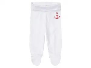 lupilu® Detské bavlnené tepláky pre bábätká Bio, 3 kusy (62/68, navy modrá/biela)