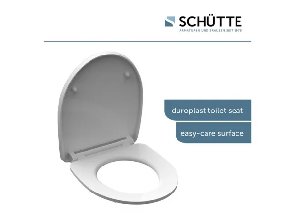 SCHÜTTE WC sedadlo pomalé zatváranie lesklé WATER LILY Duroplast