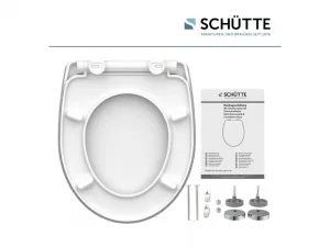 Schütte WC doska so spomaľujúcim mechanizmom (biela vlna)