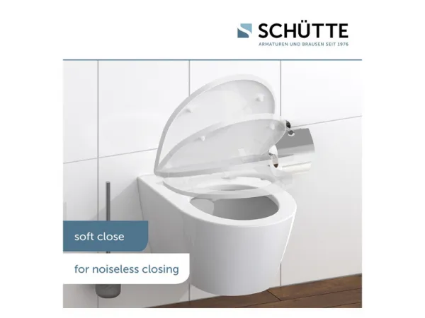 Schütte WC doska so spomaľujúcim mechanizmom (biela vlna)