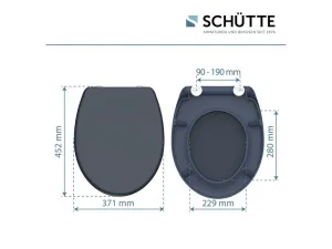 Schütte WC sedadlo z duroplastu (antracitová)