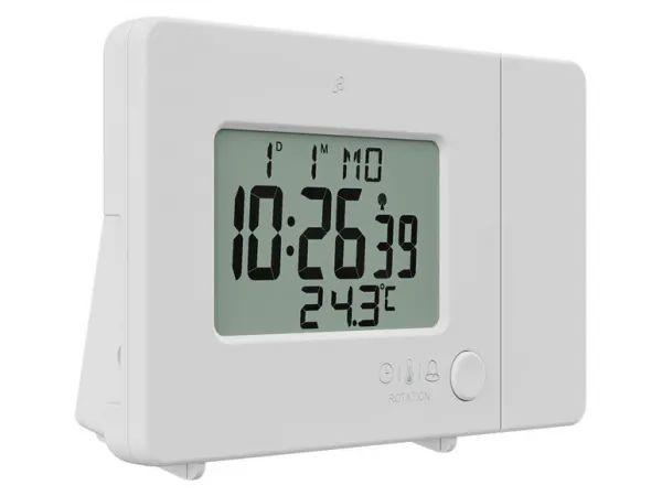 Auriol® Rádiobudík s projekciou Sfpw 360 B1 (biela)