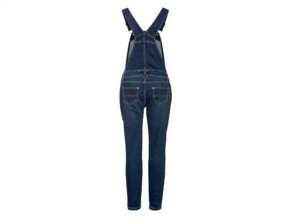 esmara® Dámske tehotenské nohavice na traky „Skinny fit“ (42, tmavomodrá)