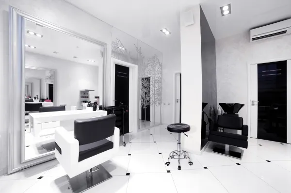 Kozmetická kadernícka stolička Monza čierna