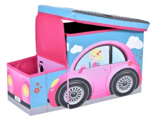 Box na hračky Auto ružové