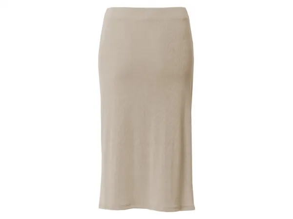 Esmara® Dámska midi sukňa, béžová (S (36/38))
