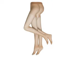 esmara® Dámske podporné pančuchové nohavice, 2 kusy (M (40/42), make-up)