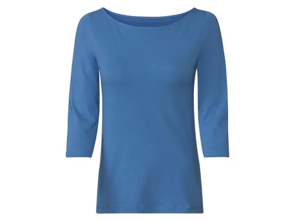 esmara® Dámske tričko s 3/4 rukávom (XS (32/34), modrá)