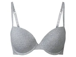 esmara® Dámska podprsenka, 2 kusy (čierna/sivá, 75B)