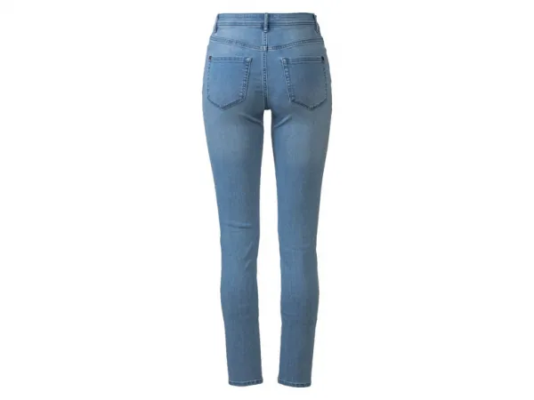 esmara® Dámske rifle „Super Skinny Fit“ (36, kratšia nohavica, bledomodrá)