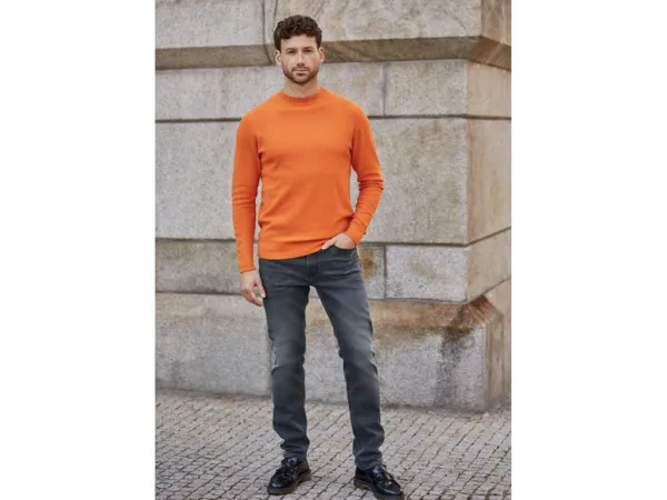 Livergy® Pánske rifle „Slim Fit" (52 (36/32), sivá)
