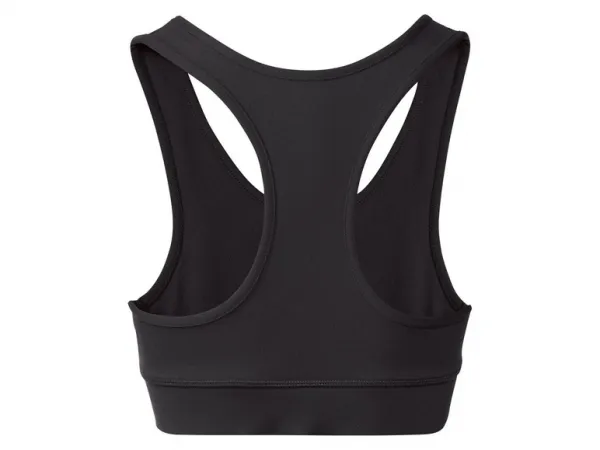 Crivit Dámska športová podprsenka, Medium Level (čierna, XS (32/34))