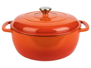 Ernesto® Liatinový hrniec, Ø 26,5 cm (oranžová)