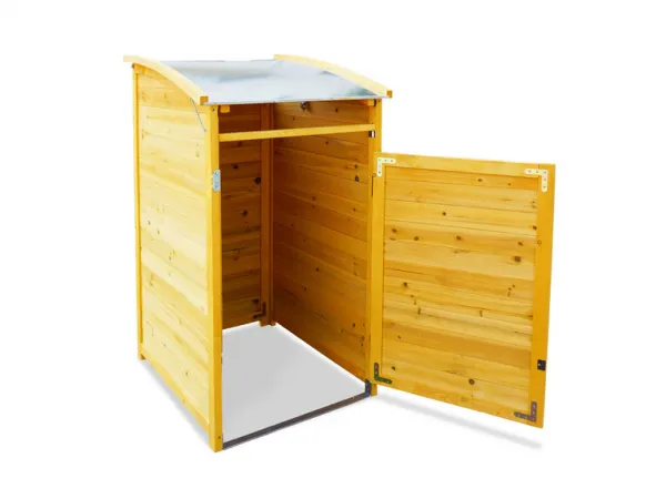 Habau Záhradný box na smetný kôš, 120 l (prírodná)