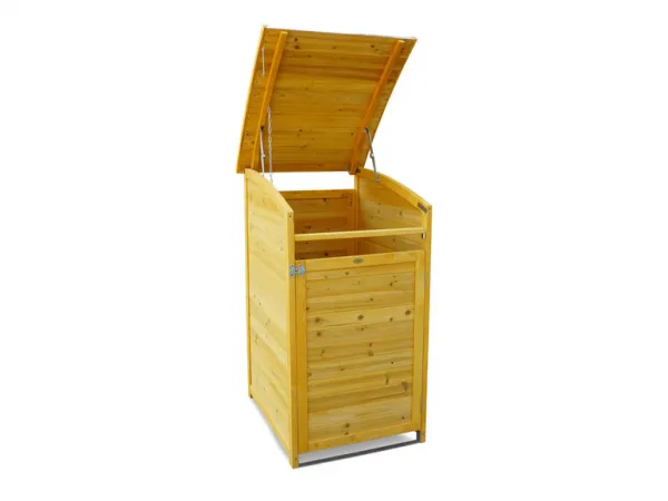 Habau Záhradný box na smetný kôš, 120 l (prírodná)