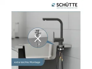 Schütte Kuchynská batéria London s výsuvnou sprchou (grafit)