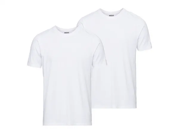 Mexx Pánske tričko, 2 kusy (Xxl, biela/okrúhly výstrih)
