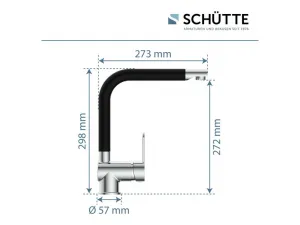 SCHÜTTE Umývadlová batéria RIO matná čierna
