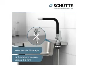 SCHÜTTE Umývadlová batéria RIO matná čierna