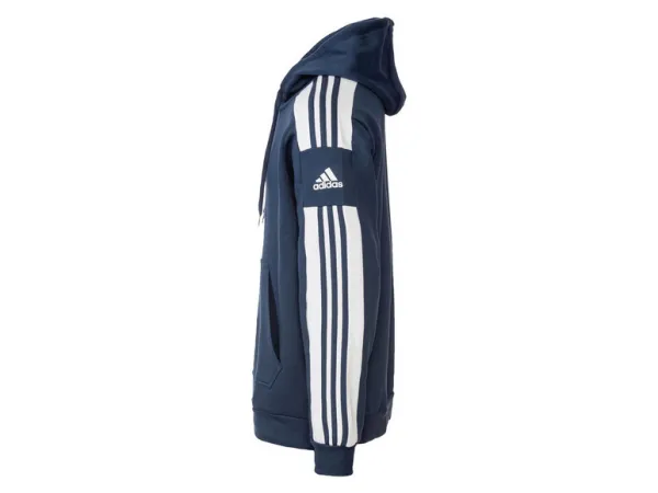 adidas SQ21 SW HOOD Pánska futbalová mikina, tmavo modrá, veľkosť