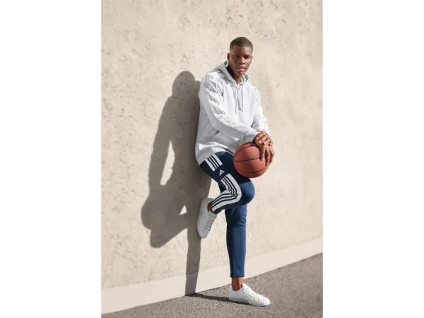 adidas SQ21 SW HOOD Pánska futbalová mikina, tmavo modrá, veľkosť