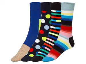 Happy Socks Dámske/Pánske ponožky v darčekovom balení, 4 páry (36/40, bodky)