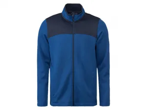 Livergy® Pánska flaušová mikina (S (44/46), modrá/navy modrá)