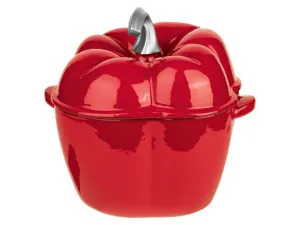 GSW Liatinový hrniec Paprika, Ø 18 cm (červená)
