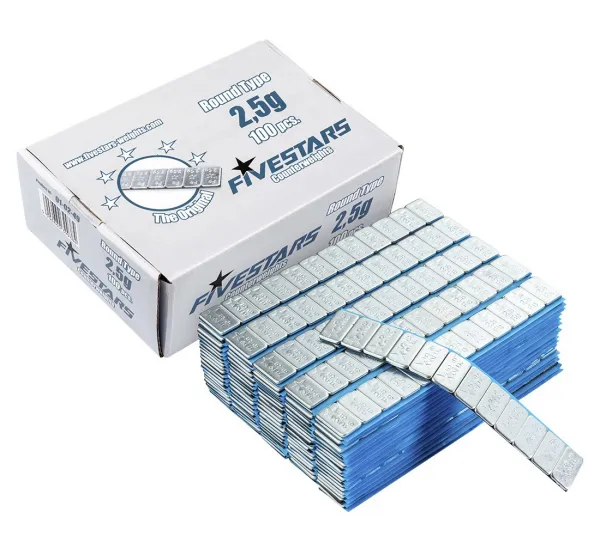 REDATS Nalepovacie závažia SLIM pre ALU disky 2,5g, 100 pásikov