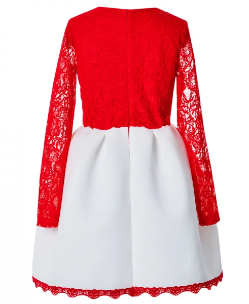 Fashionkids Dievčenské šaty  BROOKE  M/247 Farba: Červená, Veľkosť: 164