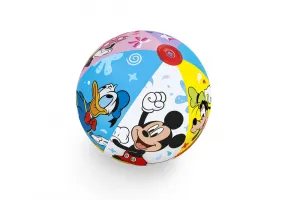 Lopta Bestway® 91098, Mickey&Friends, plážová, detská, nafukovacia, do vody, 51 cm