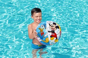 Lopta Bestway® 91098, Mickey&Friends, plážová, detská, nafukovacia, do vody, 51 cm