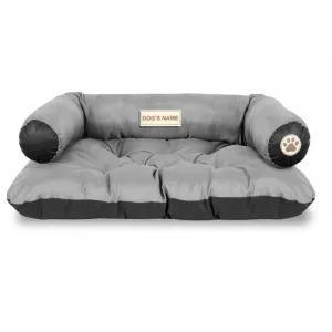 JAKS Vodeodolný pelech pre psa šedý Sofa Pelech veľkosti: 100 x 70 cm